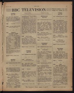 Issue 1,227 of Radio Times listing the match.