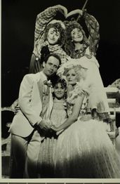 Poppa and Mommy's wedding during Something in the Air (Broadway press photo)
