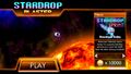 The start menu for Stardrop Blaster.
