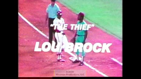 Title card for "Lou Brock: The Thief."