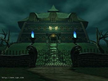 The Space World 2000 tech demo mansion from Luigi's Mansion.