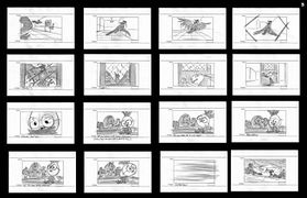 Fifth part of the second storyboard sequence.