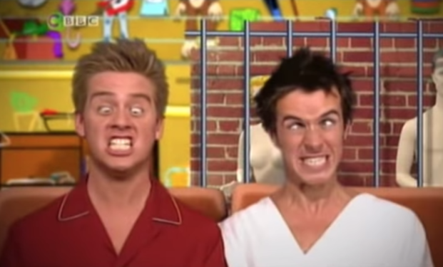 Picture of Dick and Dom from the show's intro.
