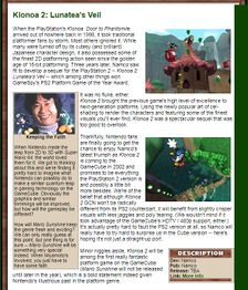 GameSpy's report on the port from their 'Most Wanted Games of 2002' feature online.