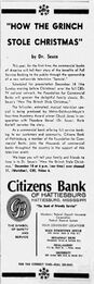 Citizens Bank of Hattiesburg advertisement