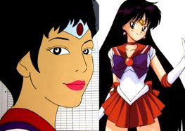 A comparison of the Toon Makers version of Sailor Mars and the original Sailor Mars.