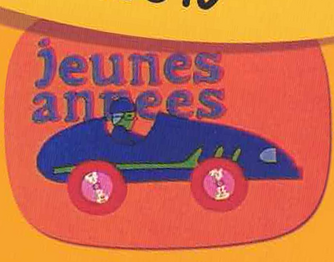 Screenshot of another Screenshot of a possible Ident similar to the one from the 3rd and 4th screenshots with a Man riding a Racing car (Taken From "Nos Années Casimir")