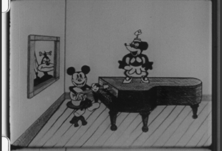 Mickey and Minnie being stared at by a black stereotype, posted by Steve Stanchfield on the Blu-Ray forums.[9]