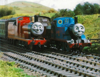 James going past Thomas.