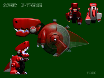 A full 3D model of T-Rex.