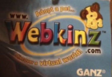 Another example of an early tag of a Webkinz pet which was released to consumers, showcasing the original 3D model.
