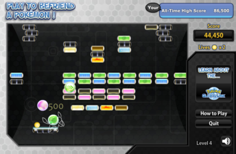 Screenshot of Play to Befriend a Pokémon!.