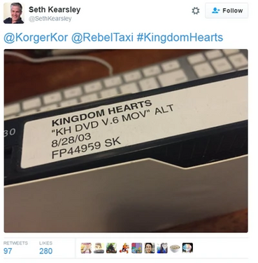 Seth Kearsley's tweet confirming he has a copy of the pilot.
