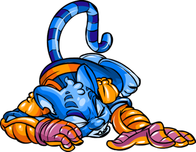 The Jelly Kougra goalie, whose image was found in the original Yooyuball game .swf file.