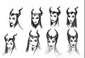 Concept depicting facial expressions for “Maleficent”