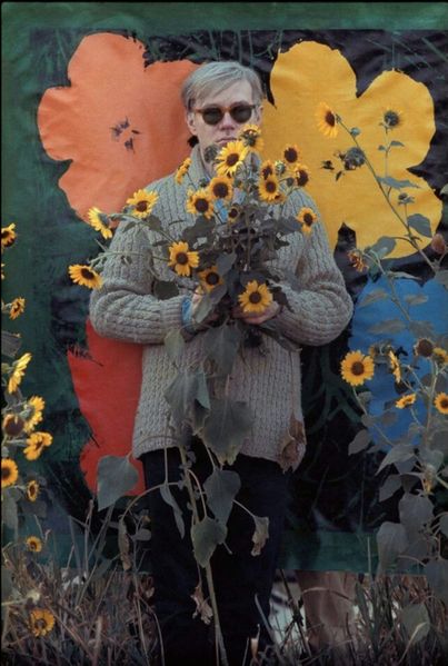 A picture of Andy Warhol from 1964.