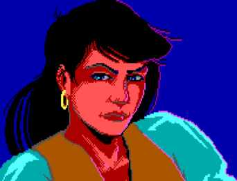 Early close-up of Elaine