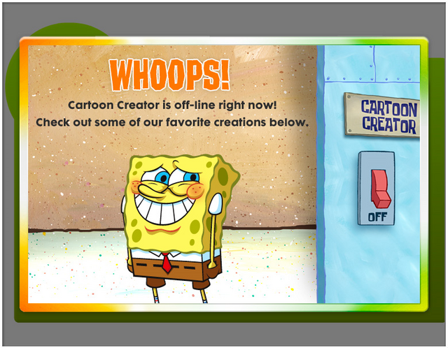 SpongeBob Cartoon Creator (partially found original version of Flash game;  2008-2013) - The Lost Media Wiki