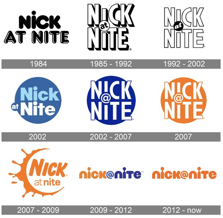 Nickelodeon (partially lost "Nick at Nite" bumpers from TV channel