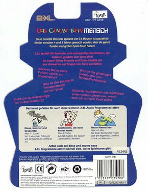 German packaging for a Tiger 2-XL tape. This one reveals the titles for four other German releases.