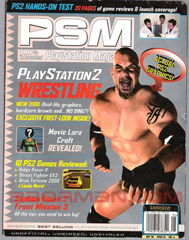 The cover of the May 2000 issue of PSM featuring the game.