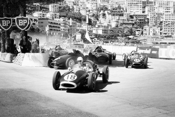 Salvadori takes the lead but goes too deep into the hairpin.