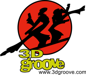 A clean version of the 3D Groove logo.