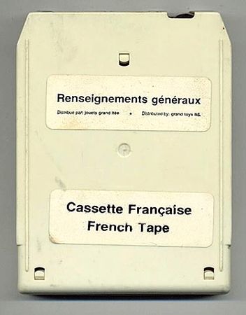 Photograph of the rare French-Canadian cartridge "Renseignements generaux" OR "General Information" (Courtesy of 2xlrobot.com).