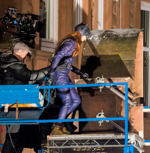 Another set photo of Batgirl.