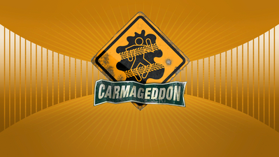 Early logo for "Carmageddon"