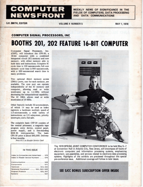 File:Computer Newsfront Volume 4 Number 5 from May 1 1970.png