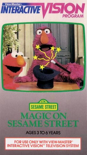 The box-art for the Sesame Street: Magic on Sesame Street tape.