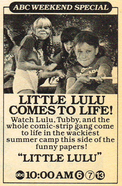 File:Little Lulu 1978 ABC Weekend Special news ad.jpg