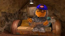 A screenshot featuring Wellington practicing his guitar solo.