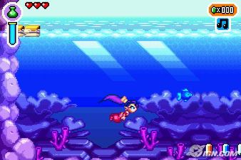 Shantae swimming.