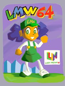 Concept art of a Nintendo 64 LMW-tan game cover!