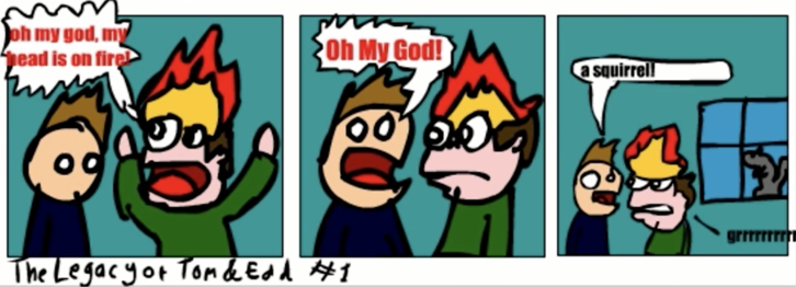 The first comic in the series drawn by Edd.