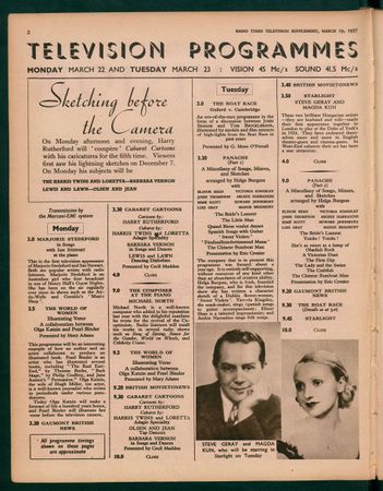 Issue 703 of Radio Times detailing the Olga Katzin and Pearl Binder episode.