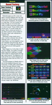 Sound Factory early, full preview featured in the "International Outlook" section (1993-11). Of special note: Ice Sweeper appears to not have been a game at this point and Star Fly is erroneously named "Firefly" in the caption below the second picture.