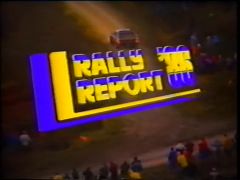 Rally Report's 1986 title card.