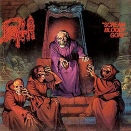 Cover from the band first album Scream Bloody Gore