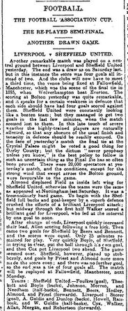 Lloyd's Weekly Newspaper reporting on the second match.