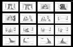 Third part of the second storyboard sequence.