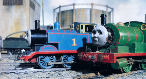 Percy and Thomas at the quayside