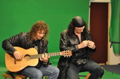 Production photo 2/3 on one of the episodes featuring Anvil.