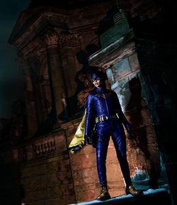 Promotional photo of Batgirl. Her suit is based off of the The New 52 design.