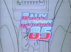 Rally Report's 1985 title card.