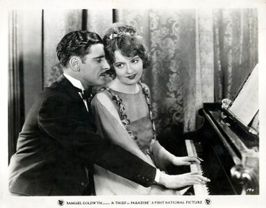 The actors playing the piano