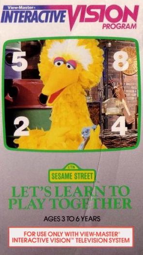 The box-art for the "Sesame Street: Let's Learn to Play Together" tape.