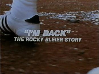 Title card for "I'm Back: The Rocky Bleier Story."